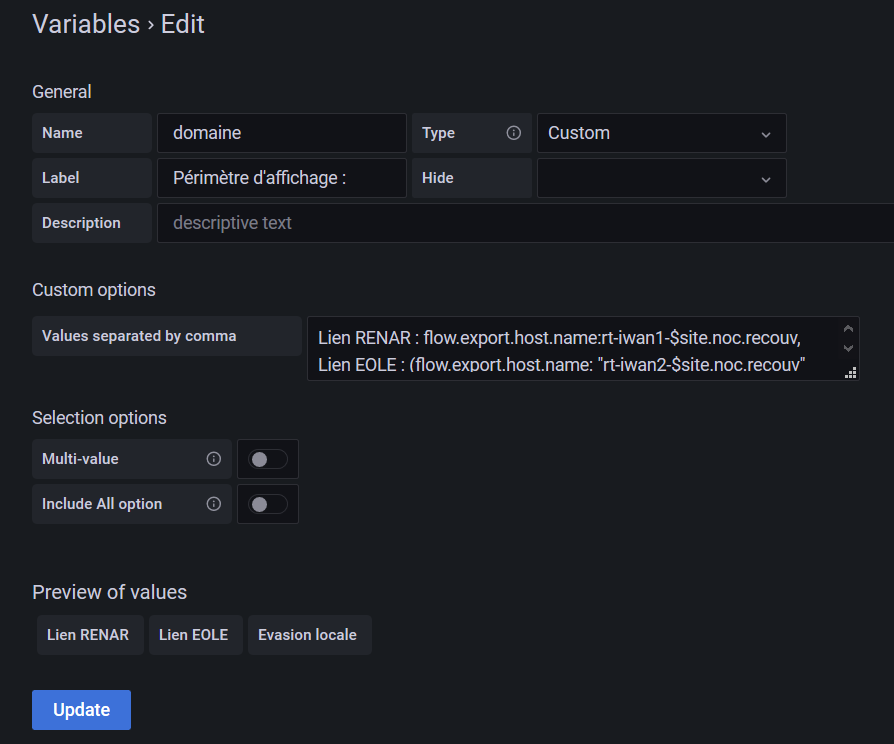 Display bug with Variables type Custom · Issue #40495 · grafana/grafana ...