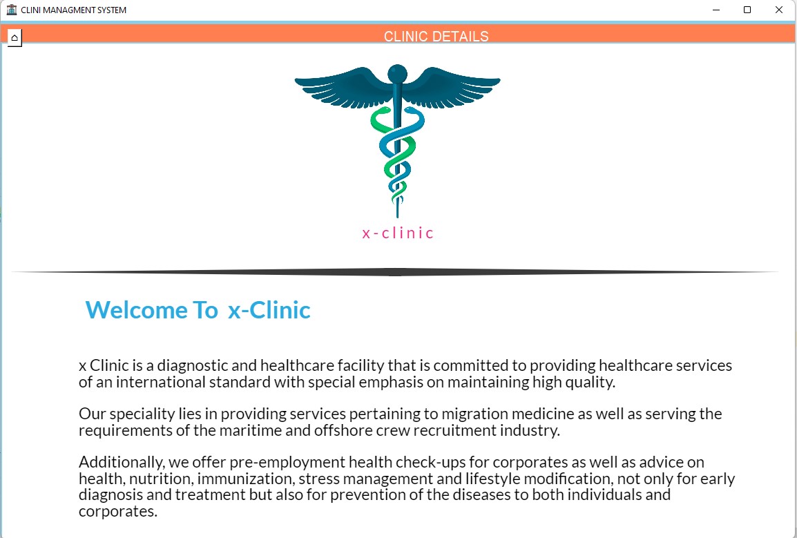 GitHub - VishnukantMULE/ClinicManagmentSystem: Eclinic Is a type of ...