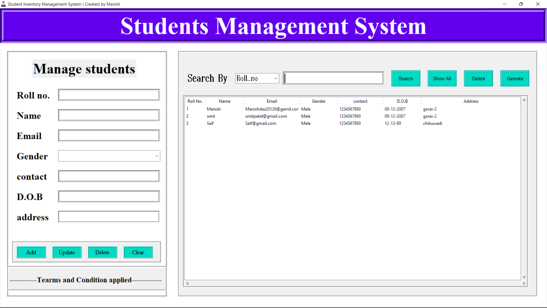GitHub - Manishdas098/Students-Management-System
