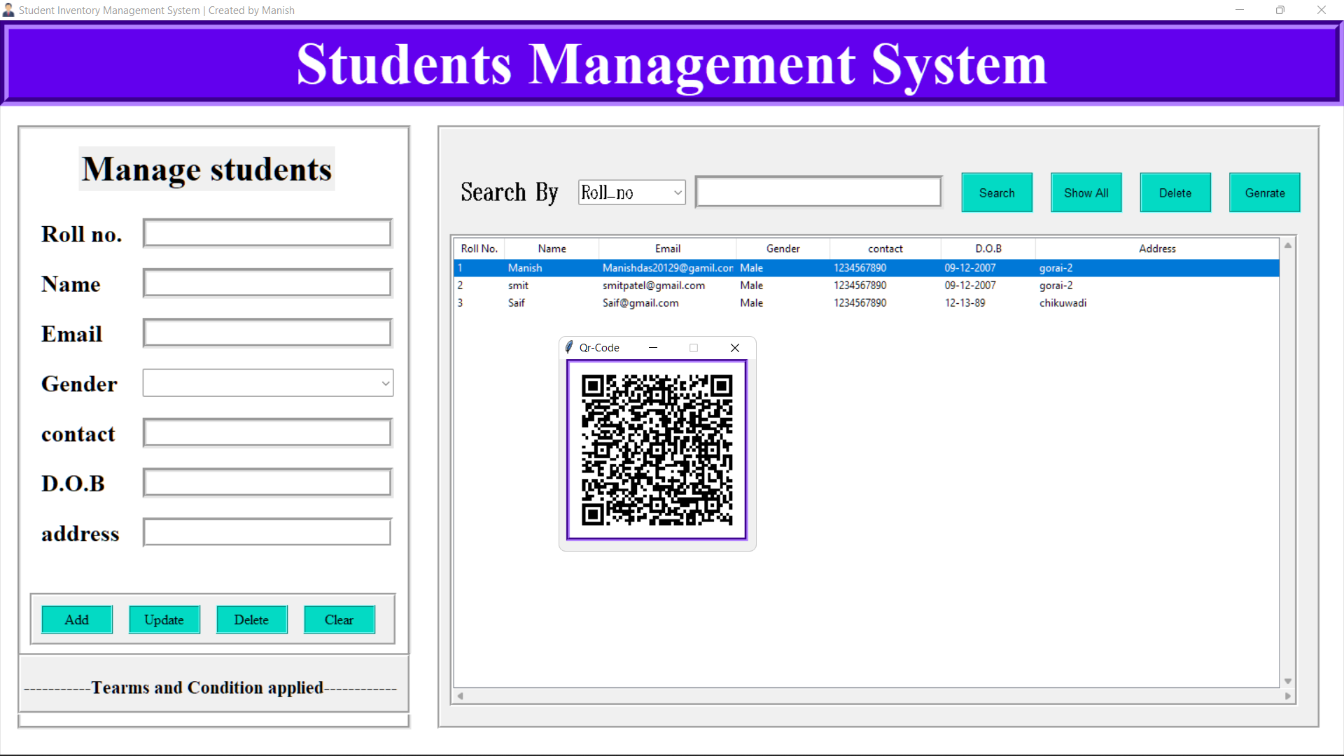 GitHub - Manishdas098/Students-Management-System
