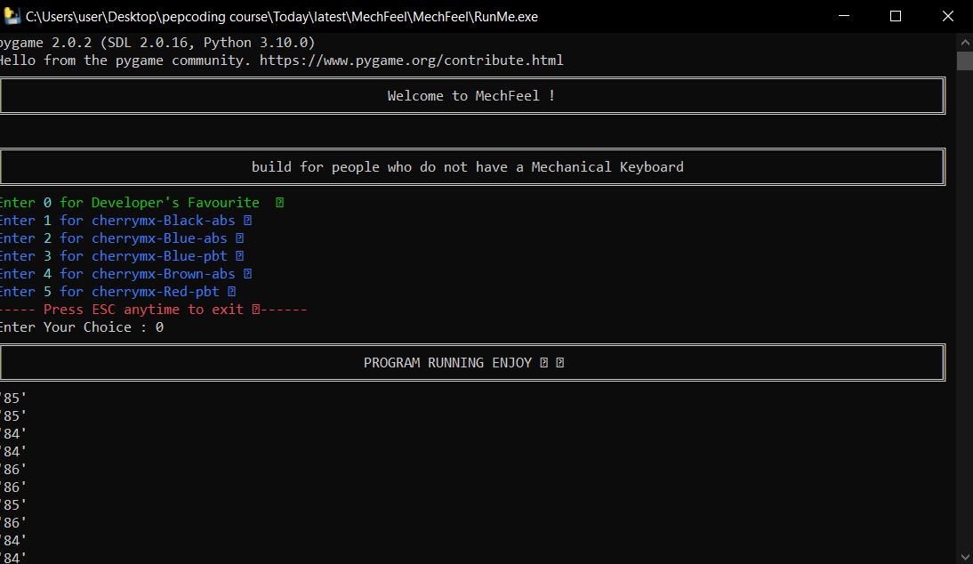 GitHub - MrRohitTyagi/MechFeel: A Python CLI that makes mechanical ...