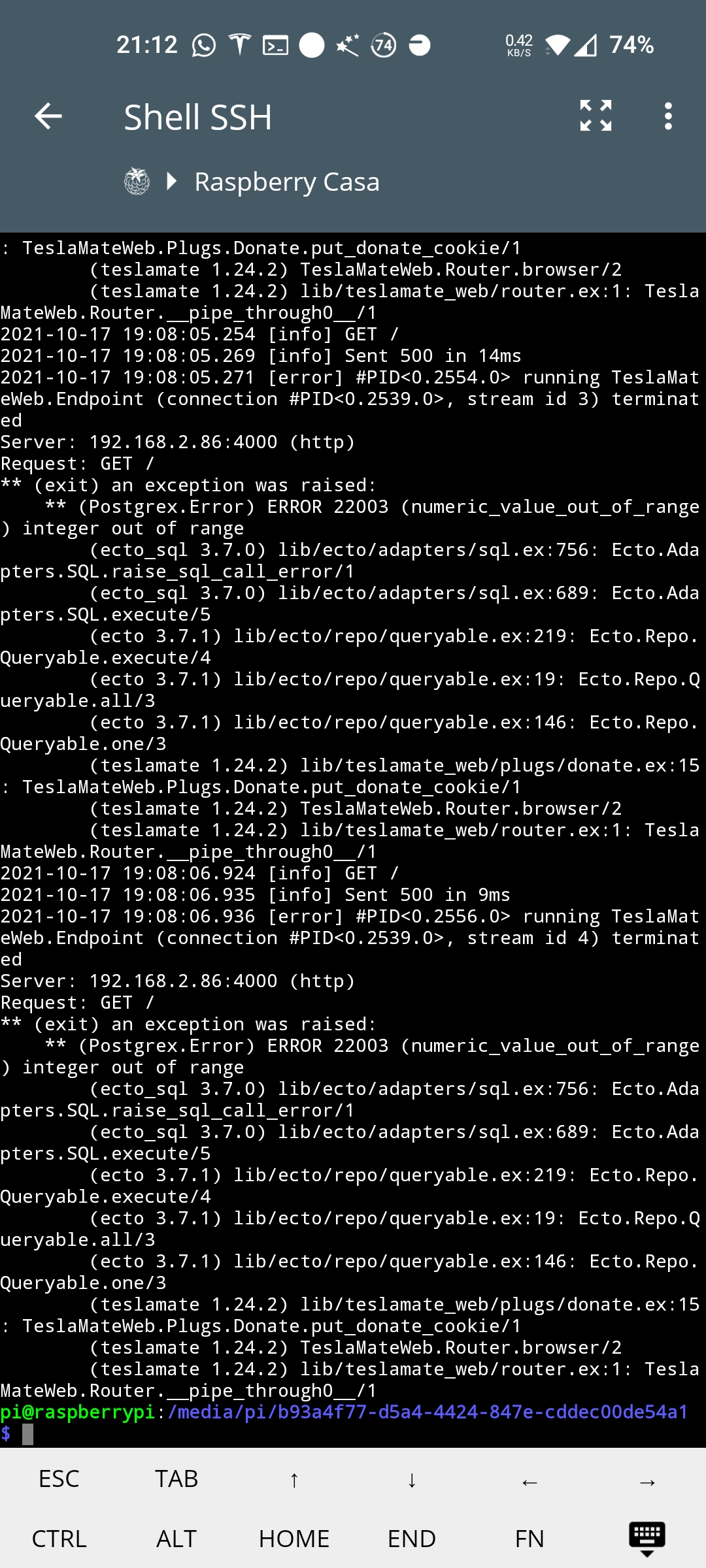 Home: Internal Server Error · Issue #2077 · teslamate-org/teslamate ...