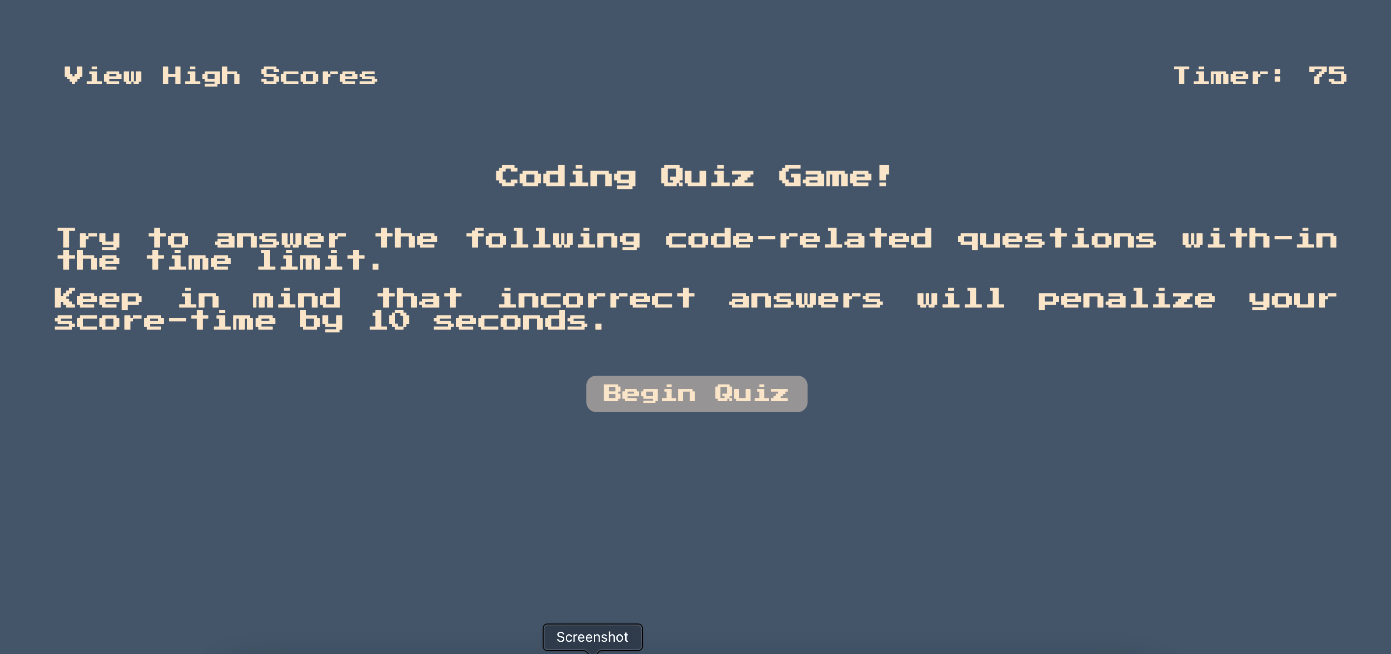 GitHub - aalanz51/GTCodingQuizGame