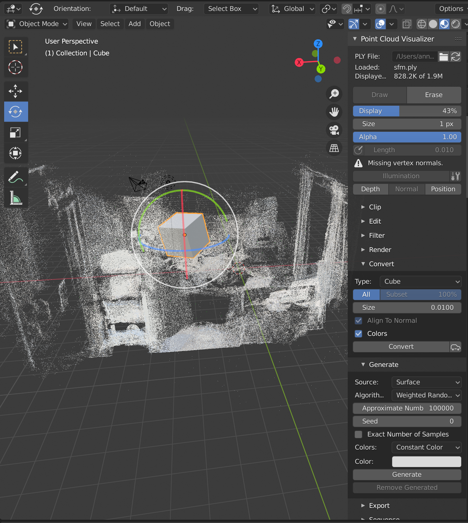 How to get dense point cloud in .ply format? · Issue 803 · alicevision