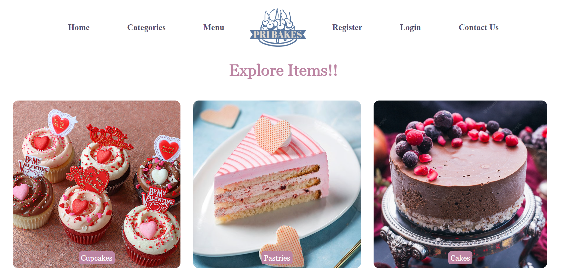 GitHub - priyanshishah20/Bakery-Website: Bakery Website using HTML and ...