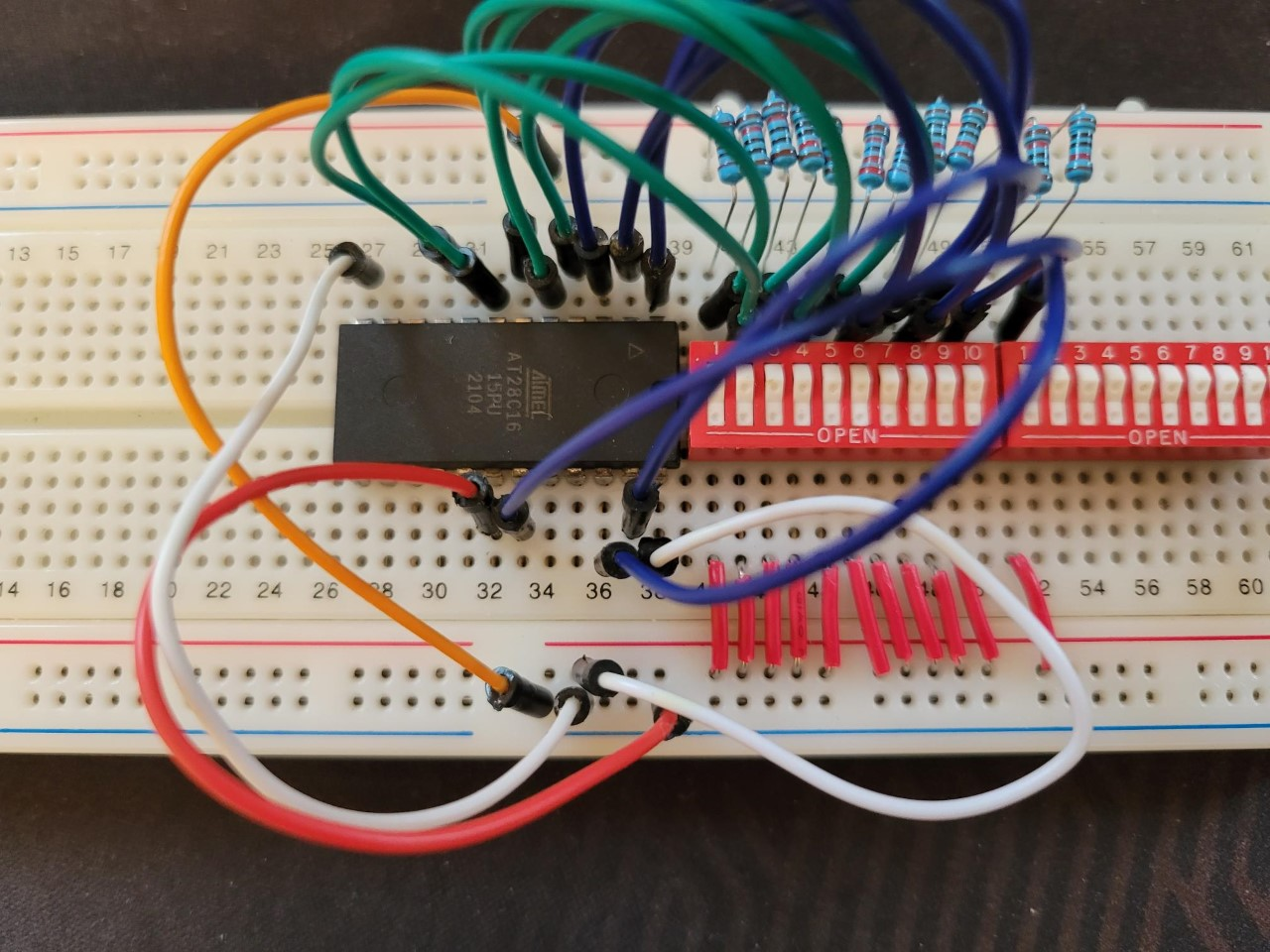 28C16 - How do I tell if the chip was set from factory with all "0"s or ...