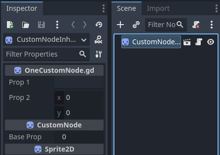 Custom node appears in the node list with the wrong type when it is ...