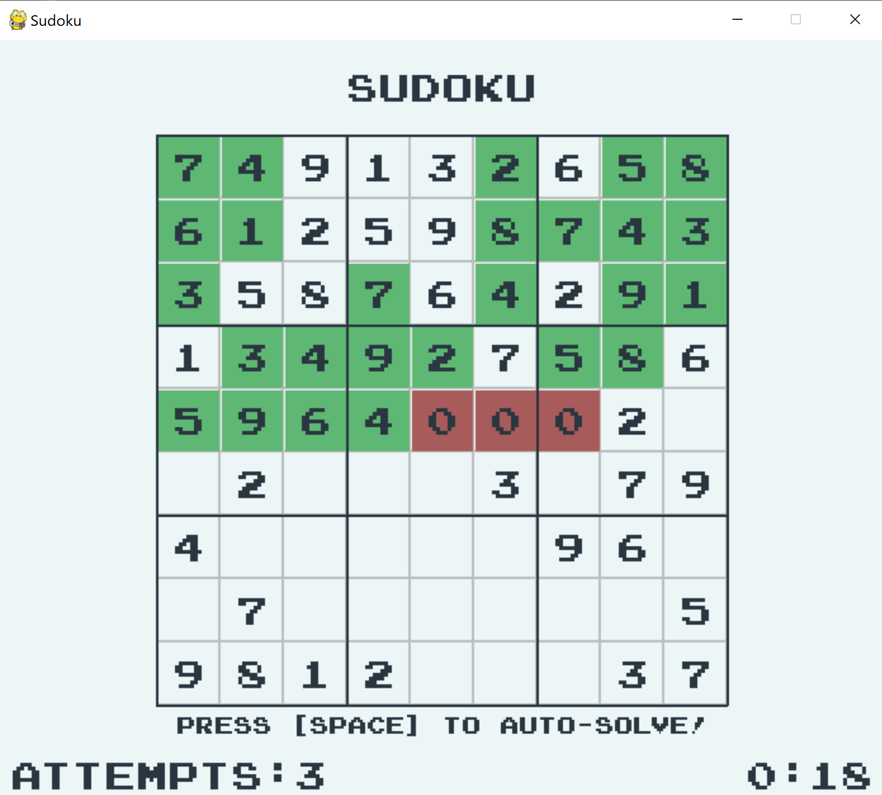 GitHub Danielwildsmith sudoku solver