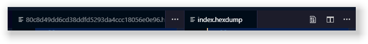 vs code tab only-blue