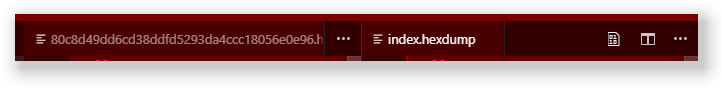 vs code tab only-red