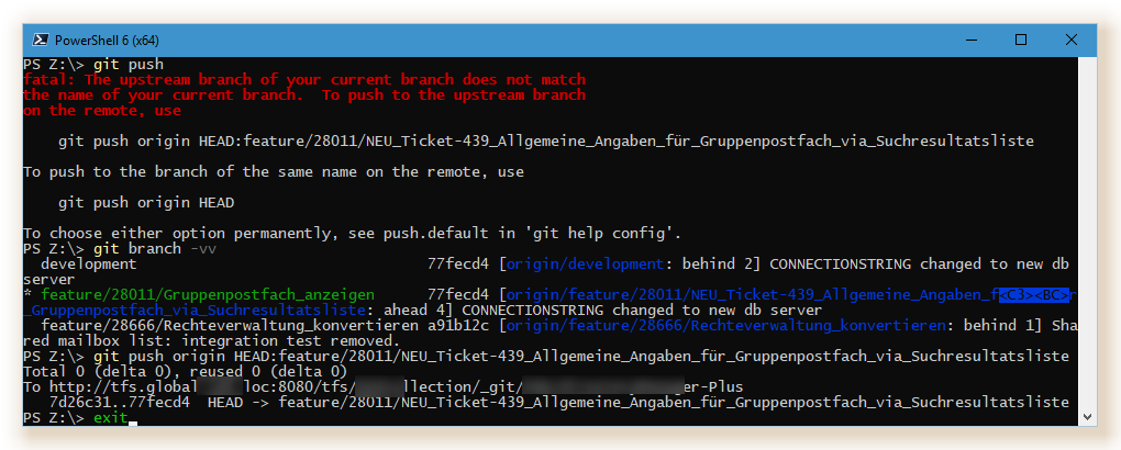 git push