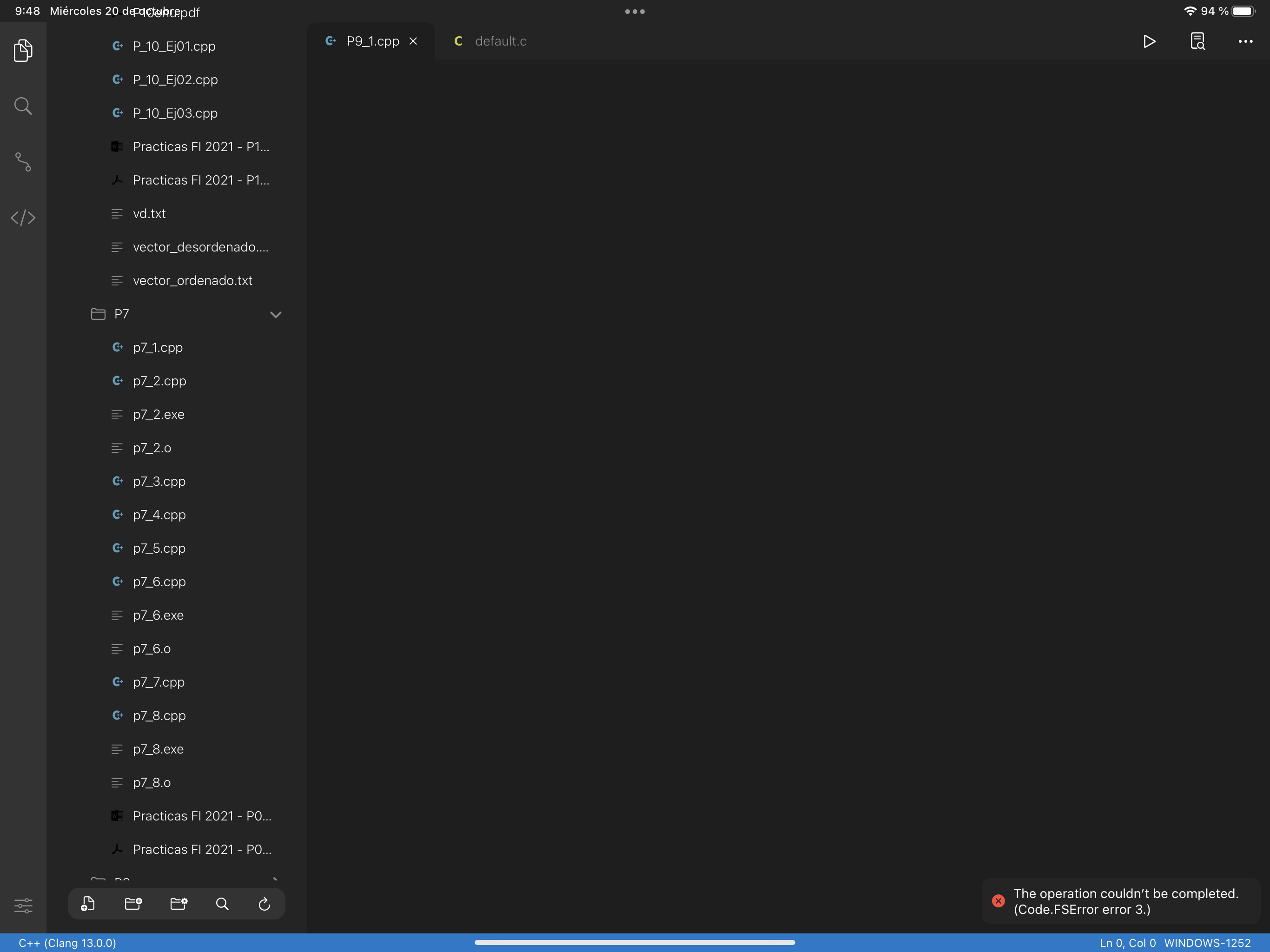 Fallo no se muestran mis códigos · Issue #270 · thebaselab/codeapp · GitHub