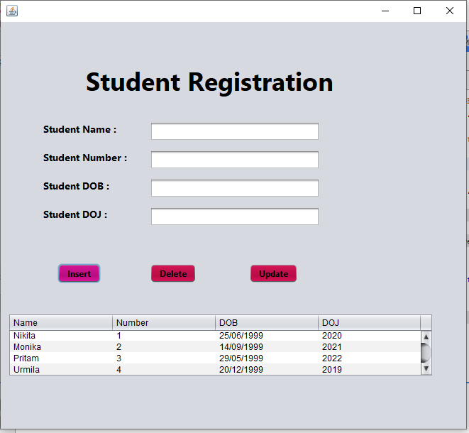 GitHub - nikitasalke2506/StudentRegistrationSystem