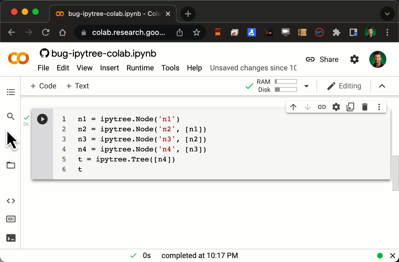 ipytree widget (+/-) toggles disappear after collapsing/expanding node ...