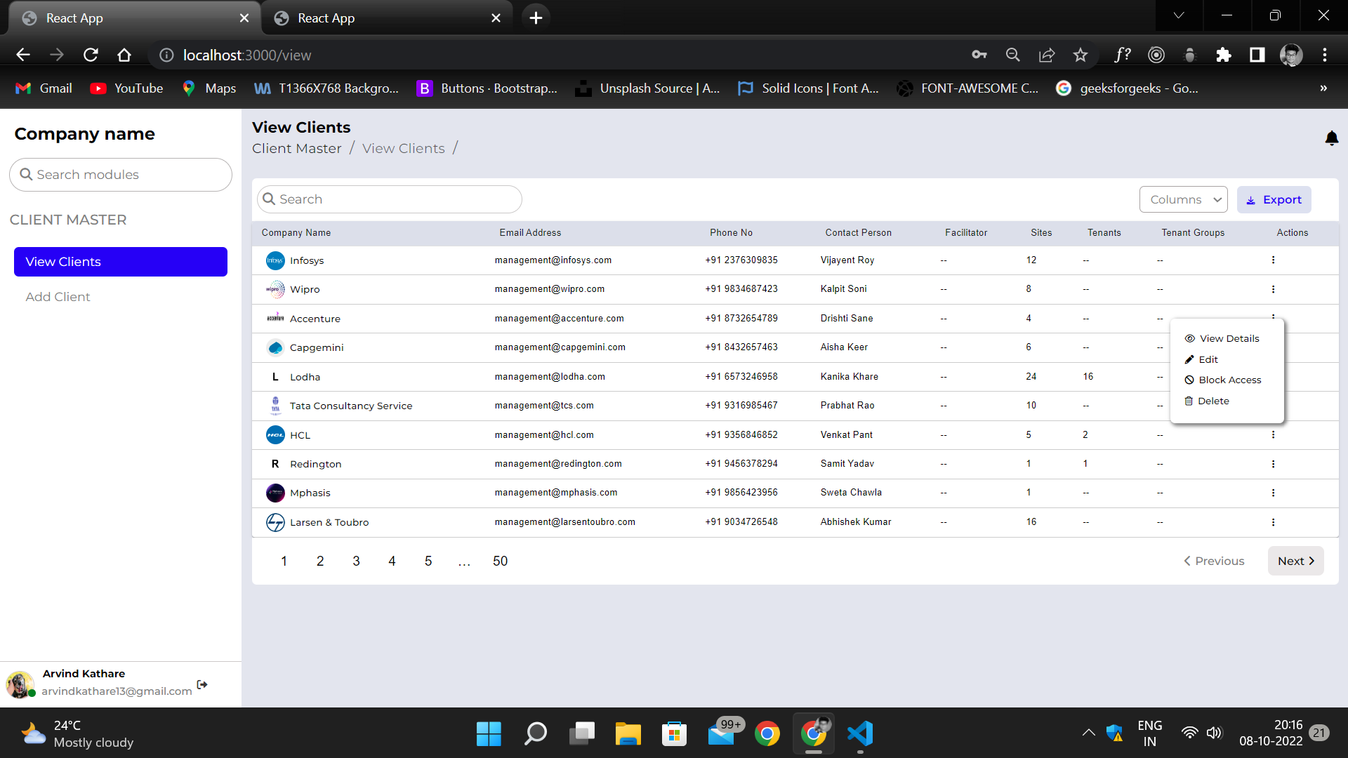 GitHub - monty13kathare/Dashboard