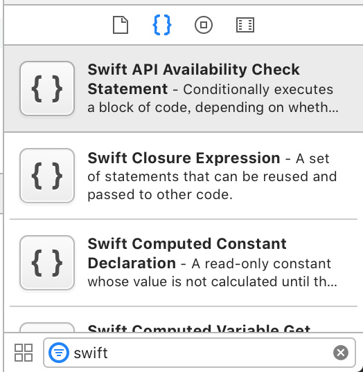 xcode-unknown-tips-Show the Code Snippet Labrary