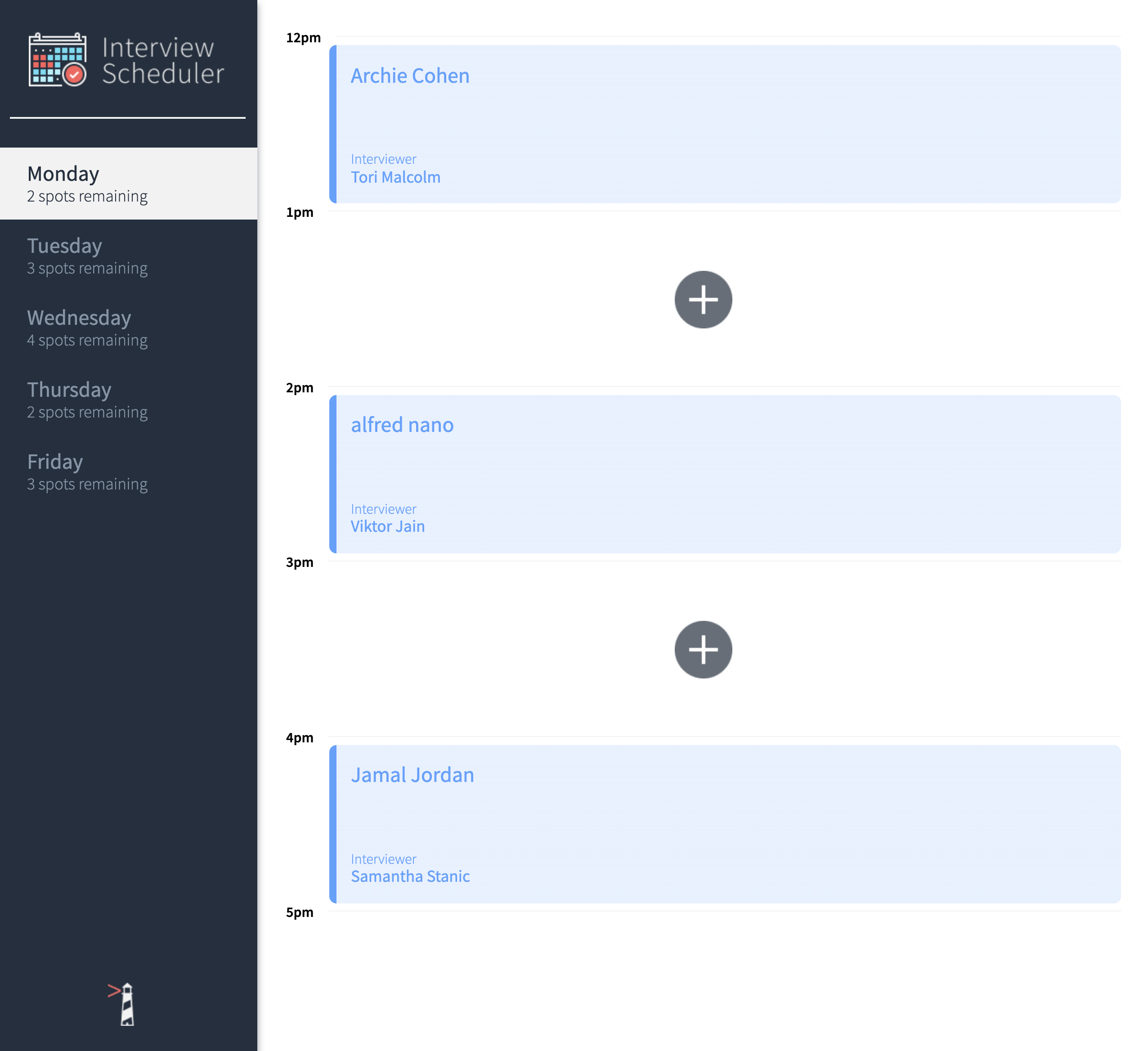 GitHub - rgladue/scheduler: Interview Scheduler App built with ReactJs