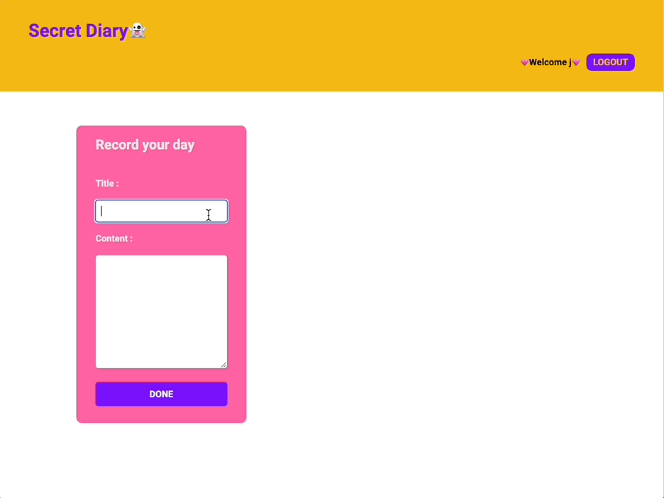 GitHub - Jinnie-kim/diary: 리액트와 파이어베이스를 사용해서 만든 일기장