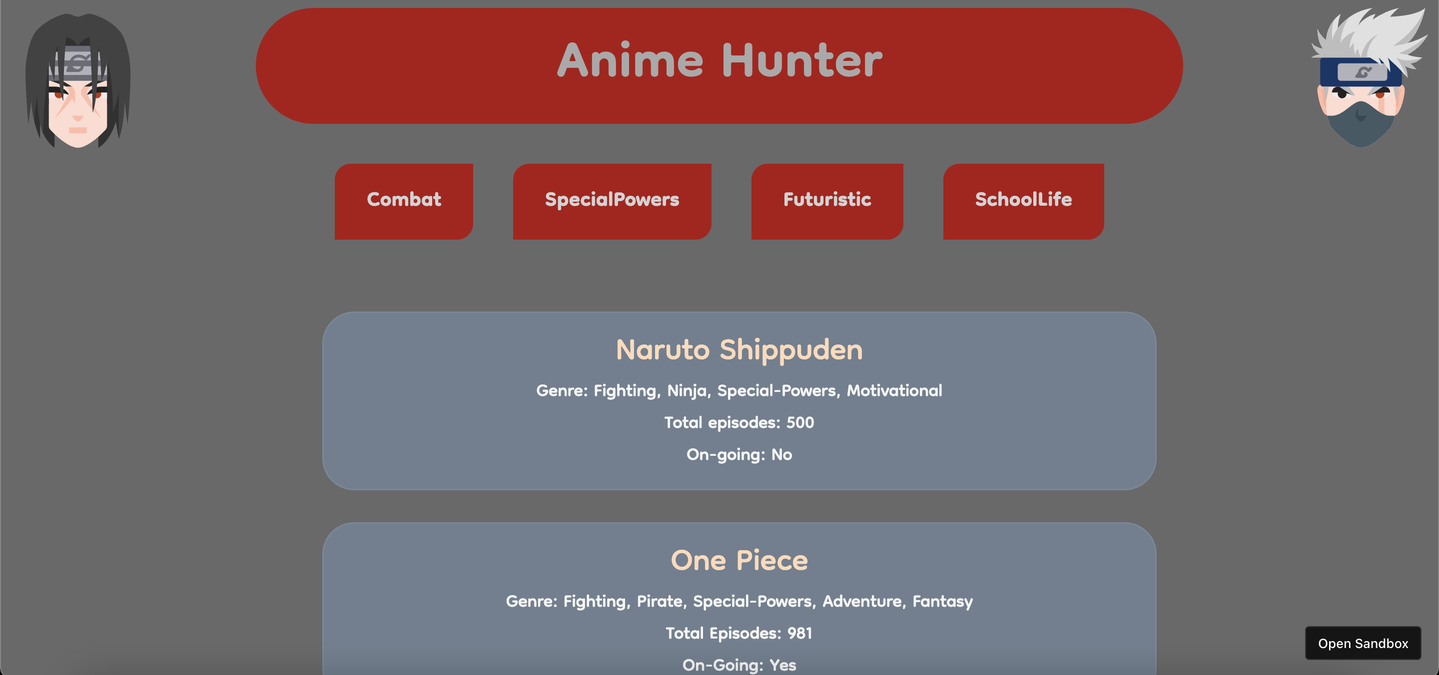 anime-app-1 - Codesandbox