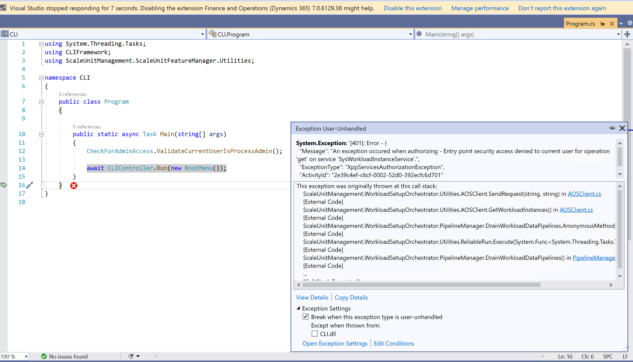 Option to drain all workload data pipeline throwing exception · Issue