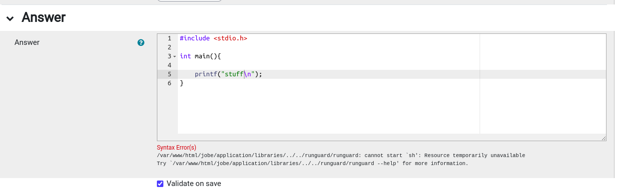 Runguard error · Issue #60 · trampgeek/jobe · GitHub