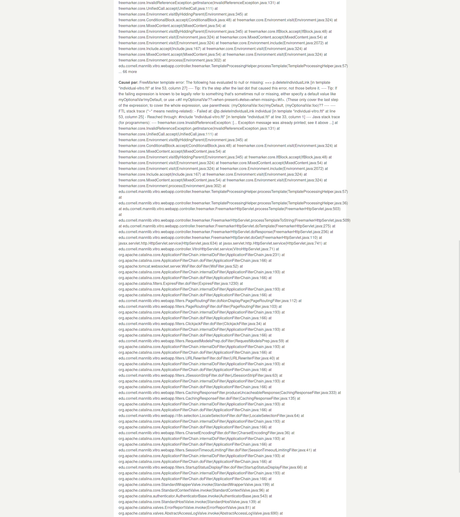 Individual pages in French interface are broken · Issue #3737 · vivo ...