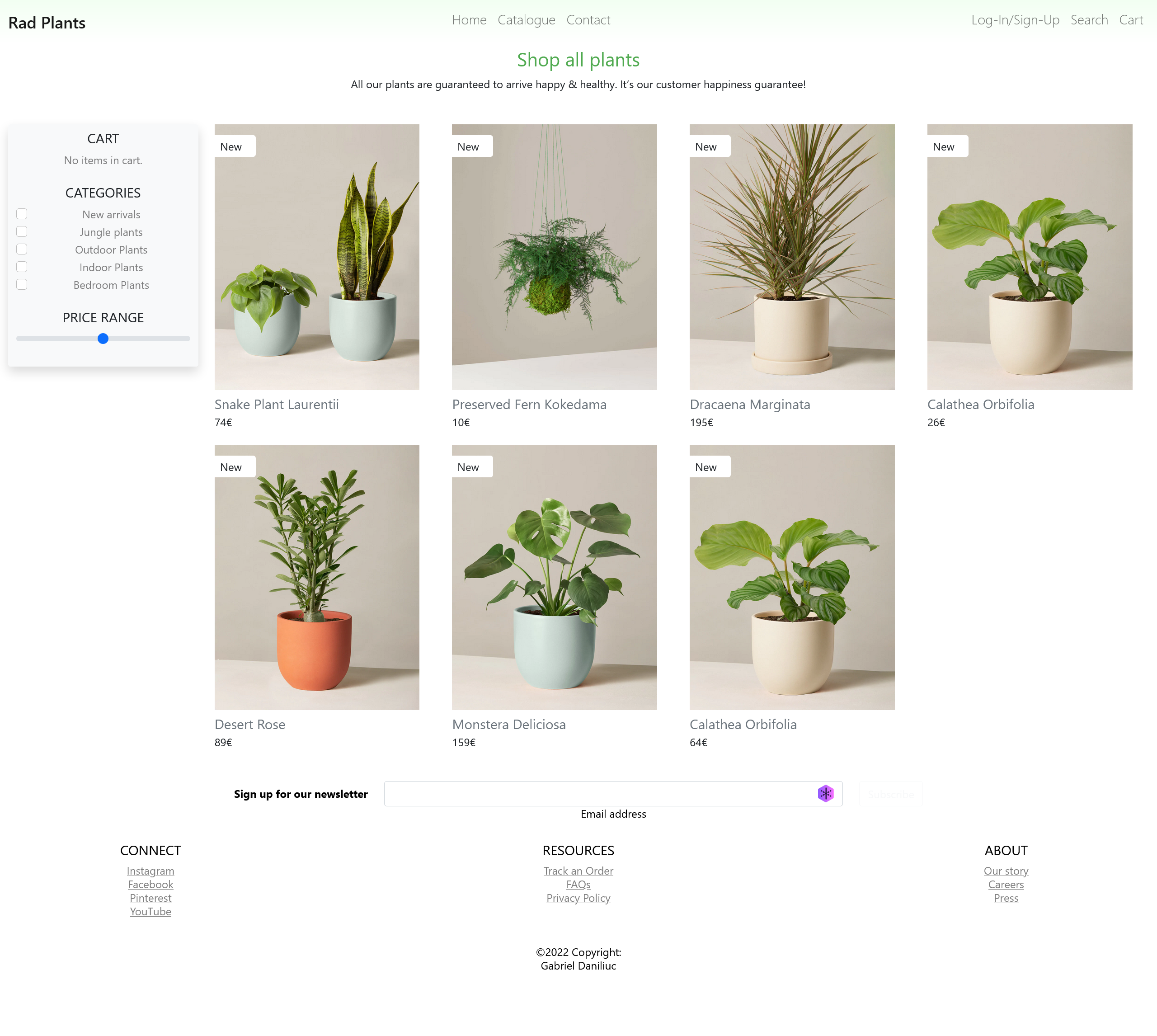 GitHub - DanilGBR/PlantShop