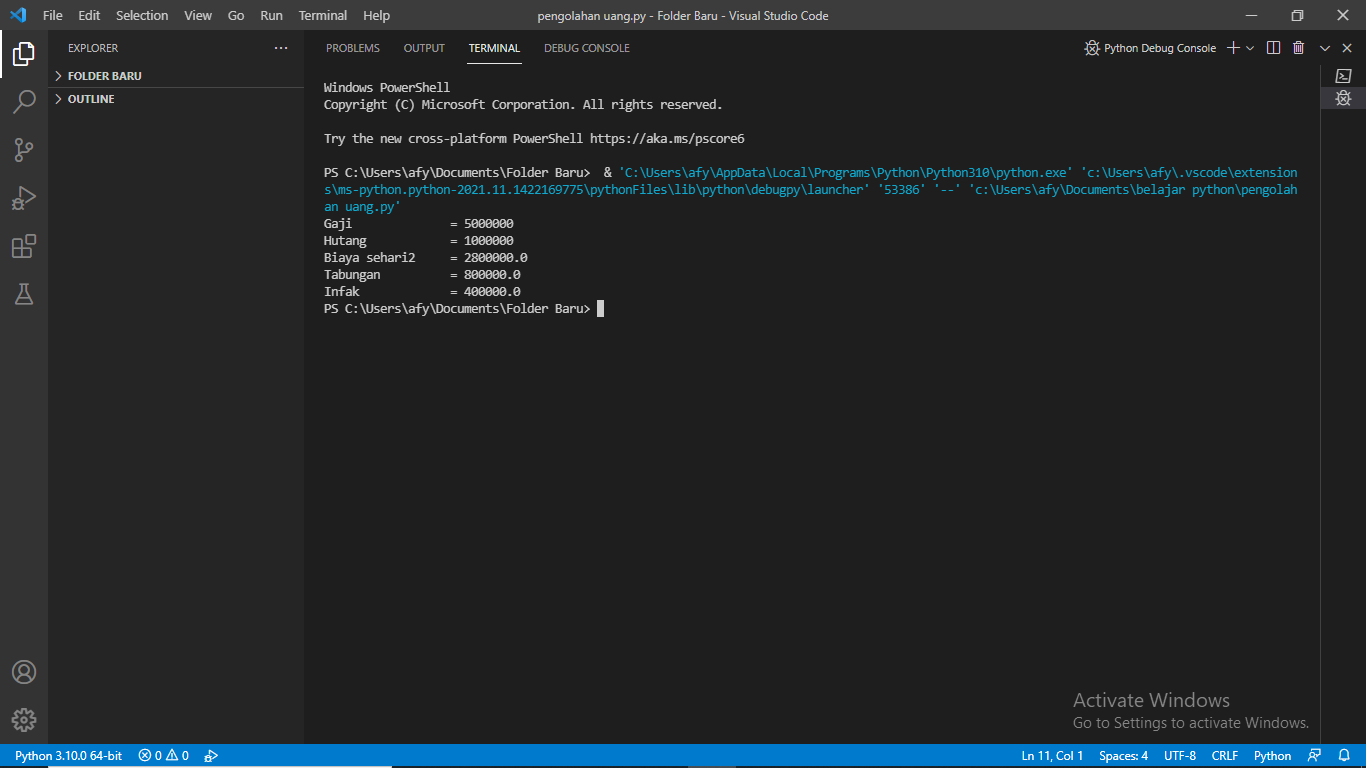 GitHub - Ananda227/Tugas-Praktikum-Python-I---TUGAS