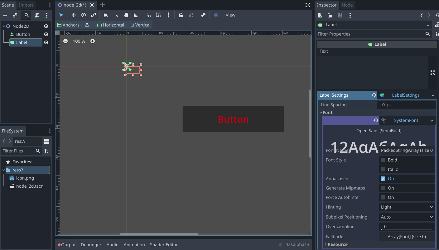 Adding Systemfont to Button or Label property causes font property ...