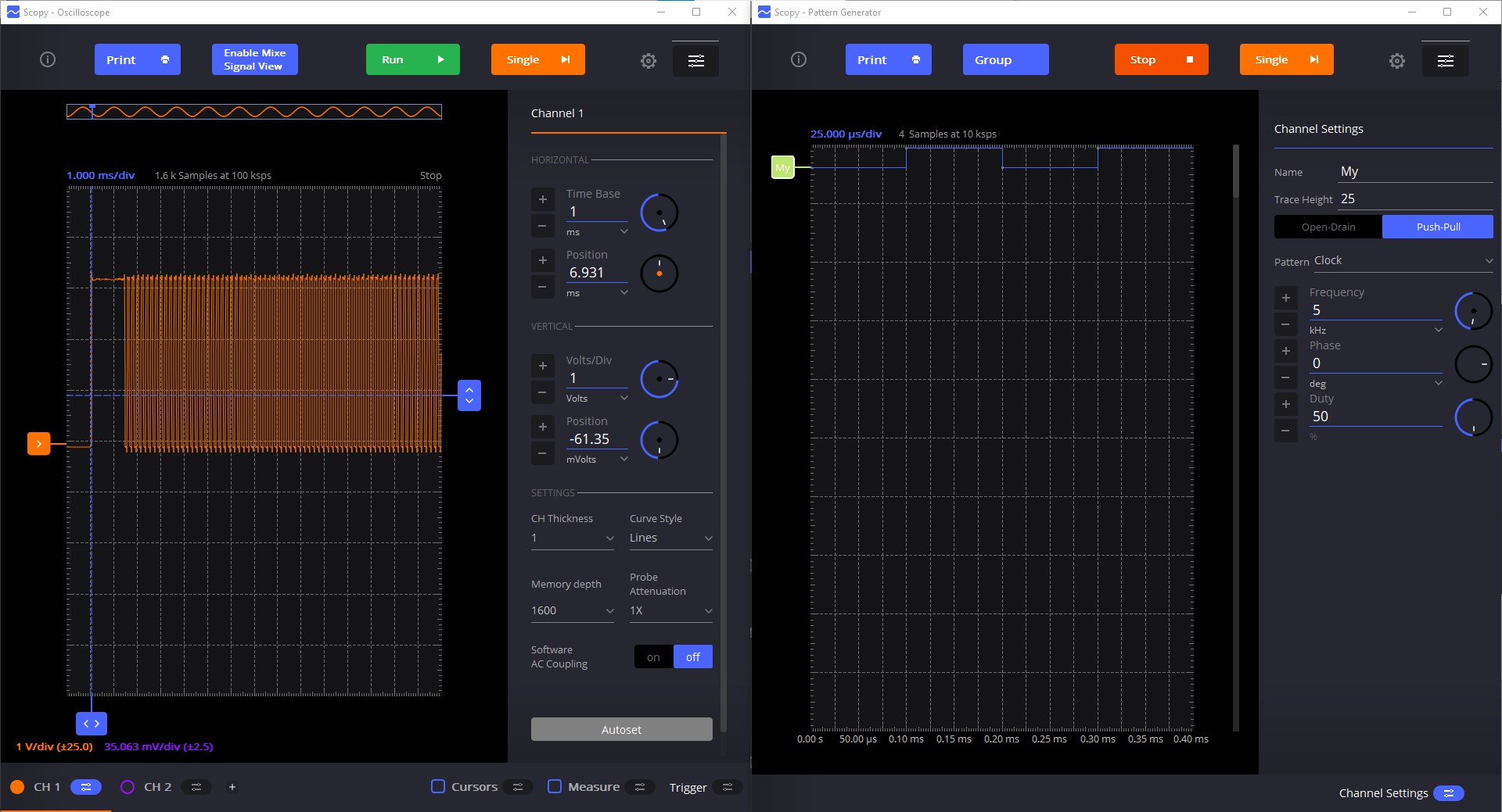 Pattern Generator: The start is not working · Issue #1164 ...