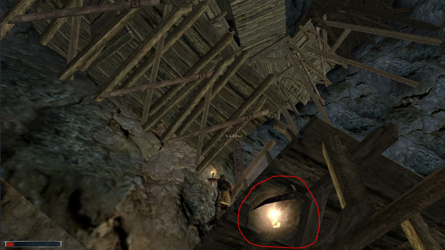 Campfire Below Catwalk