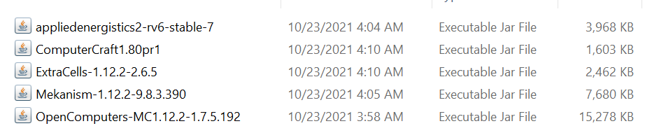 modlist