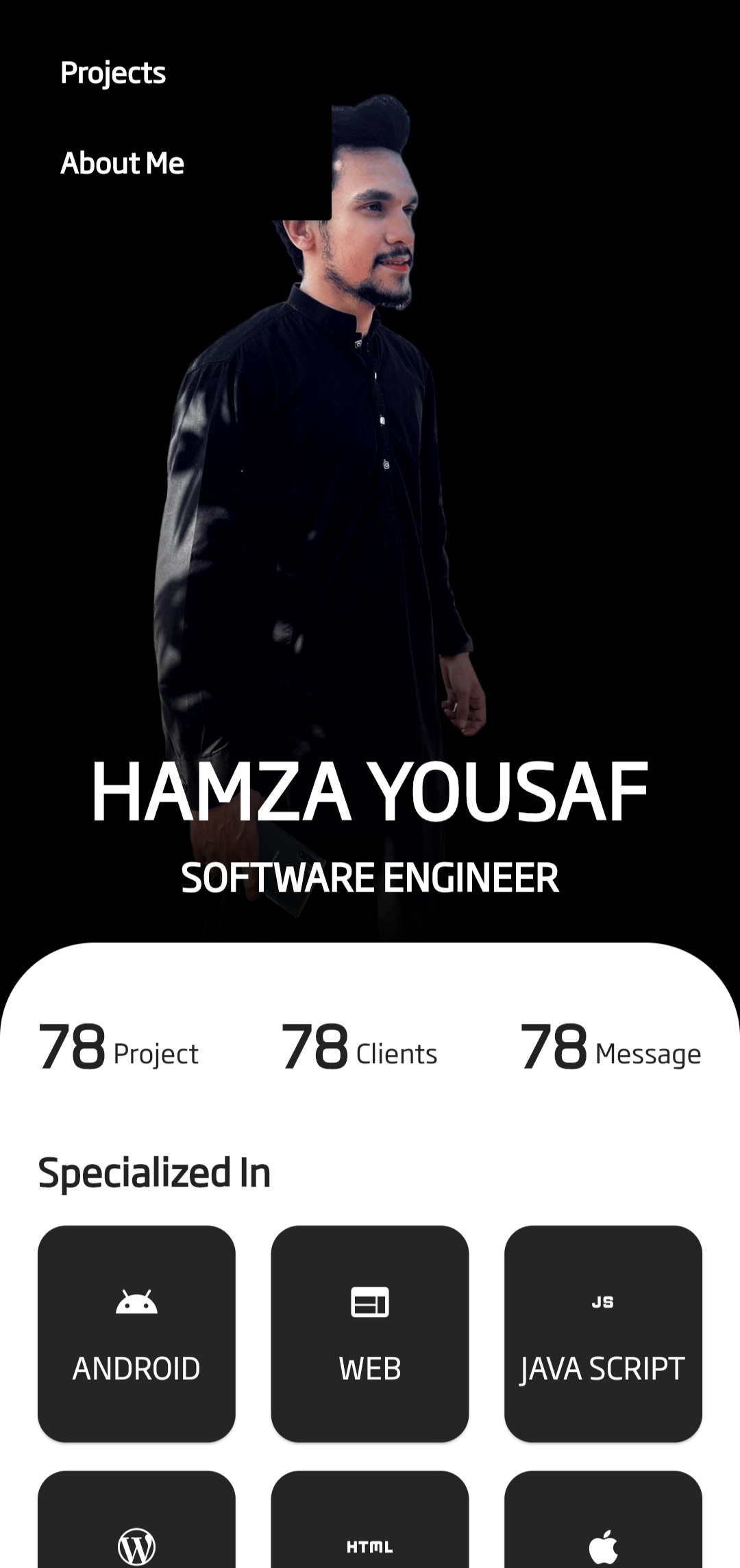 GitHub - hamzayousa-f/PortFolio: A Digital Portfolio App which can be ...