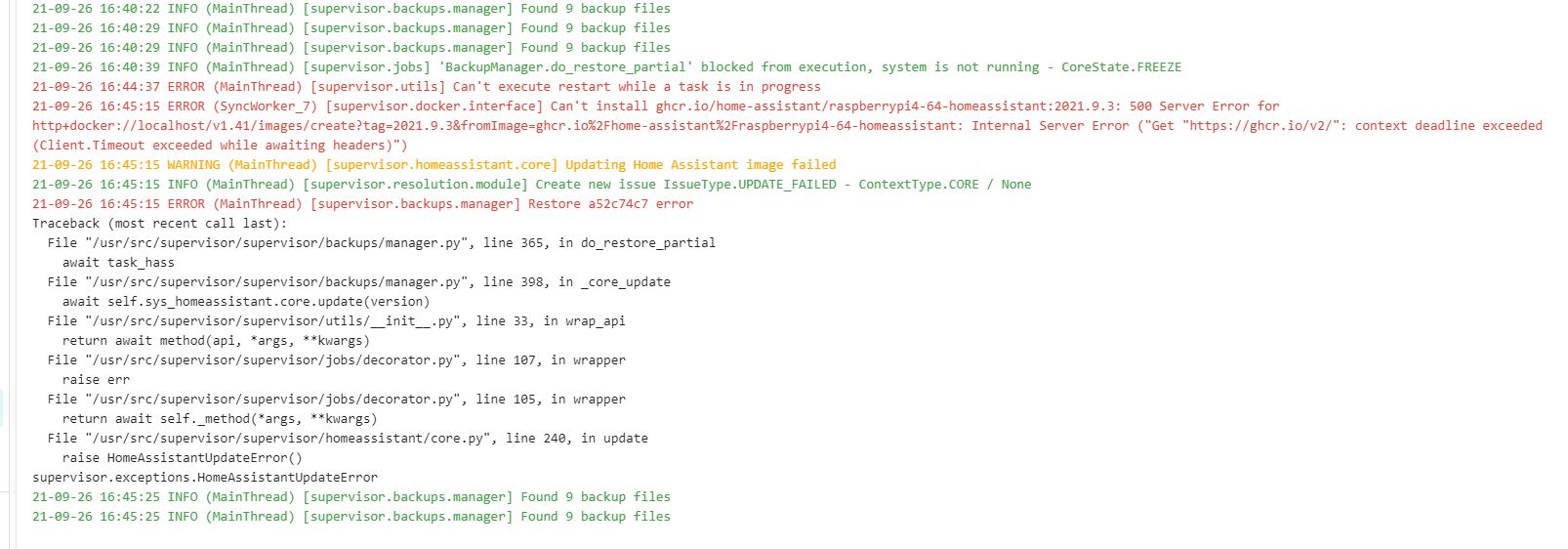 Unable to update supervisor - system is not healthy · Issue #3274 ...