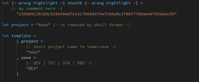 dhall-comment-highlight