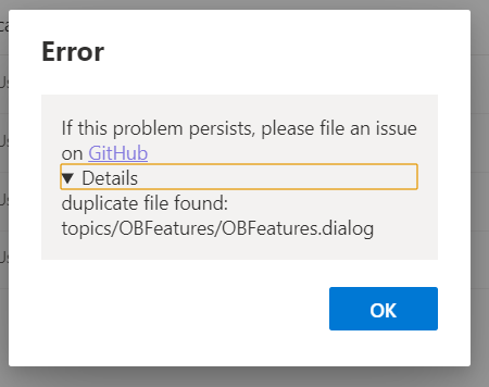 duplicate file found: topics/OBFeatures/OBFeatures.dialog · Issue #8757 ...