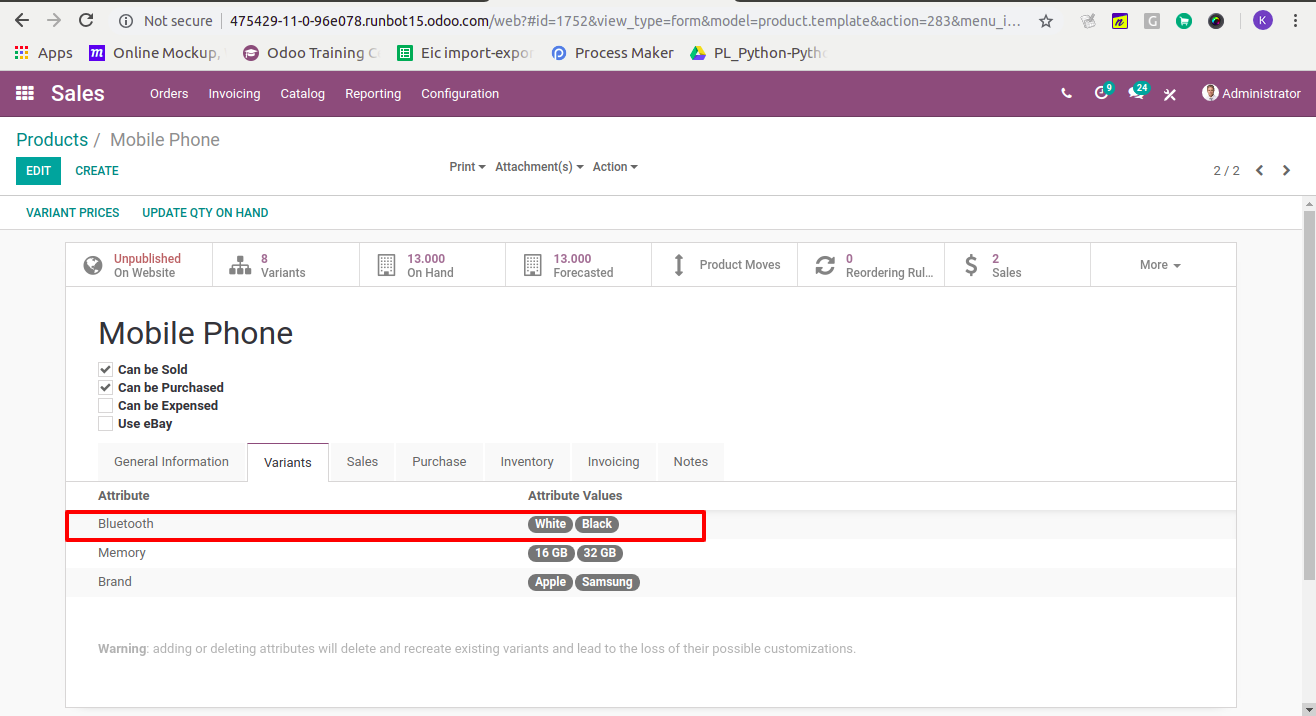 Product Attribute Change Problem · Issue #31665 · odoo/odoo · GitHub
