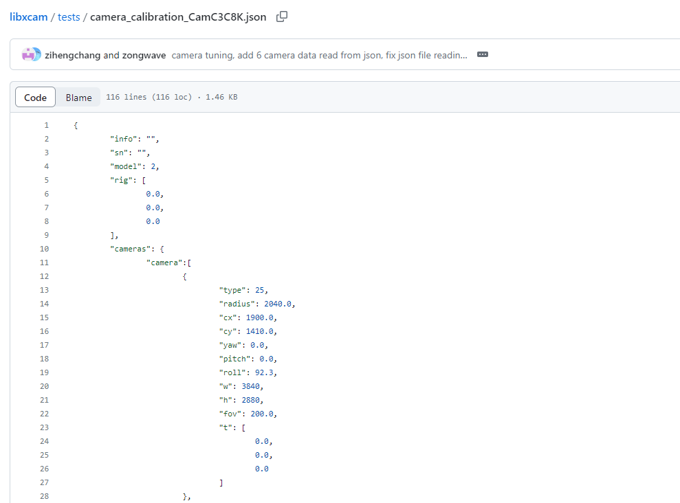 Missing Parameters K,D,R,t,c in json file · Issue #834 · intel/libxcam ...