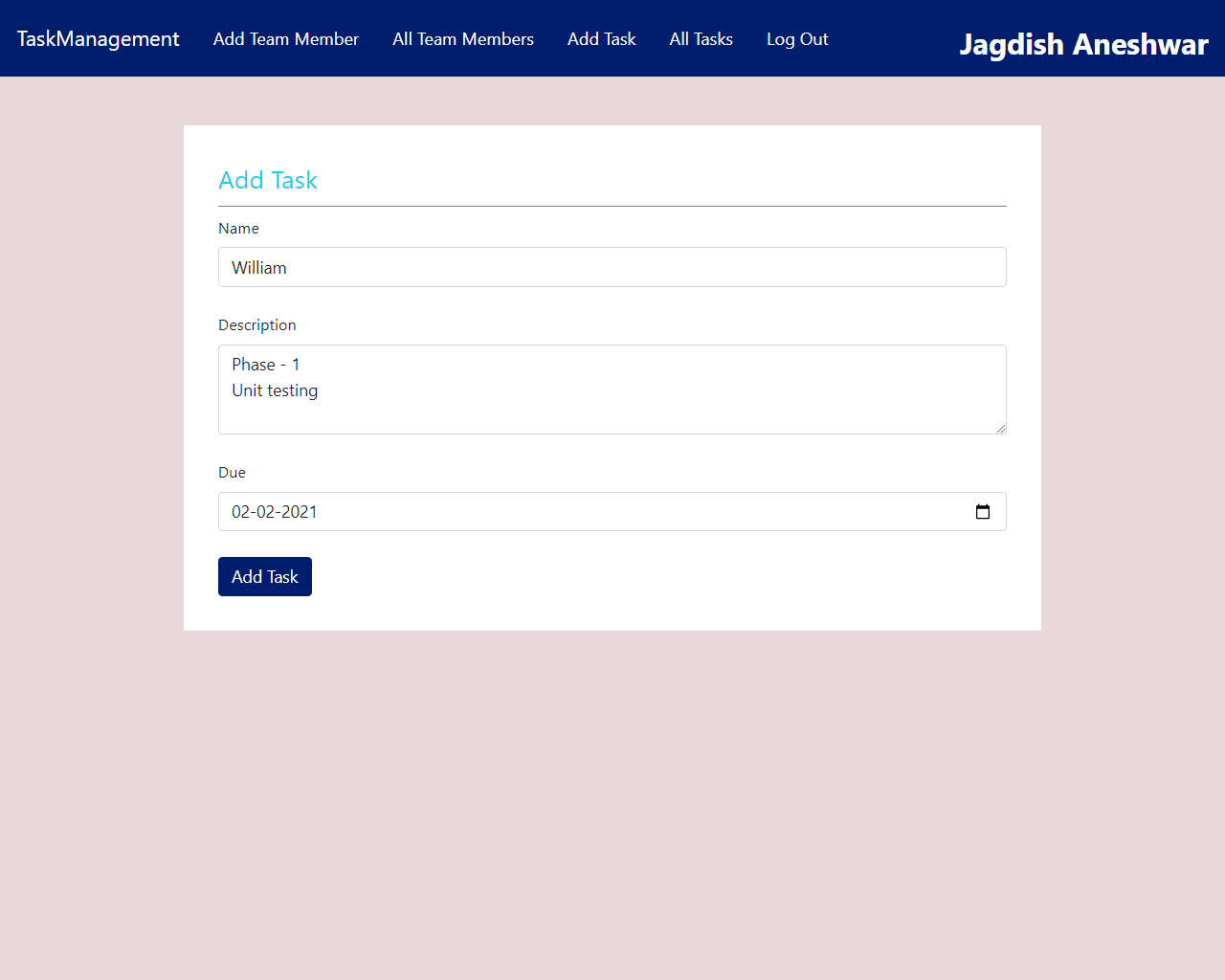 GitHub - JagdishAneshwar/Task-Management