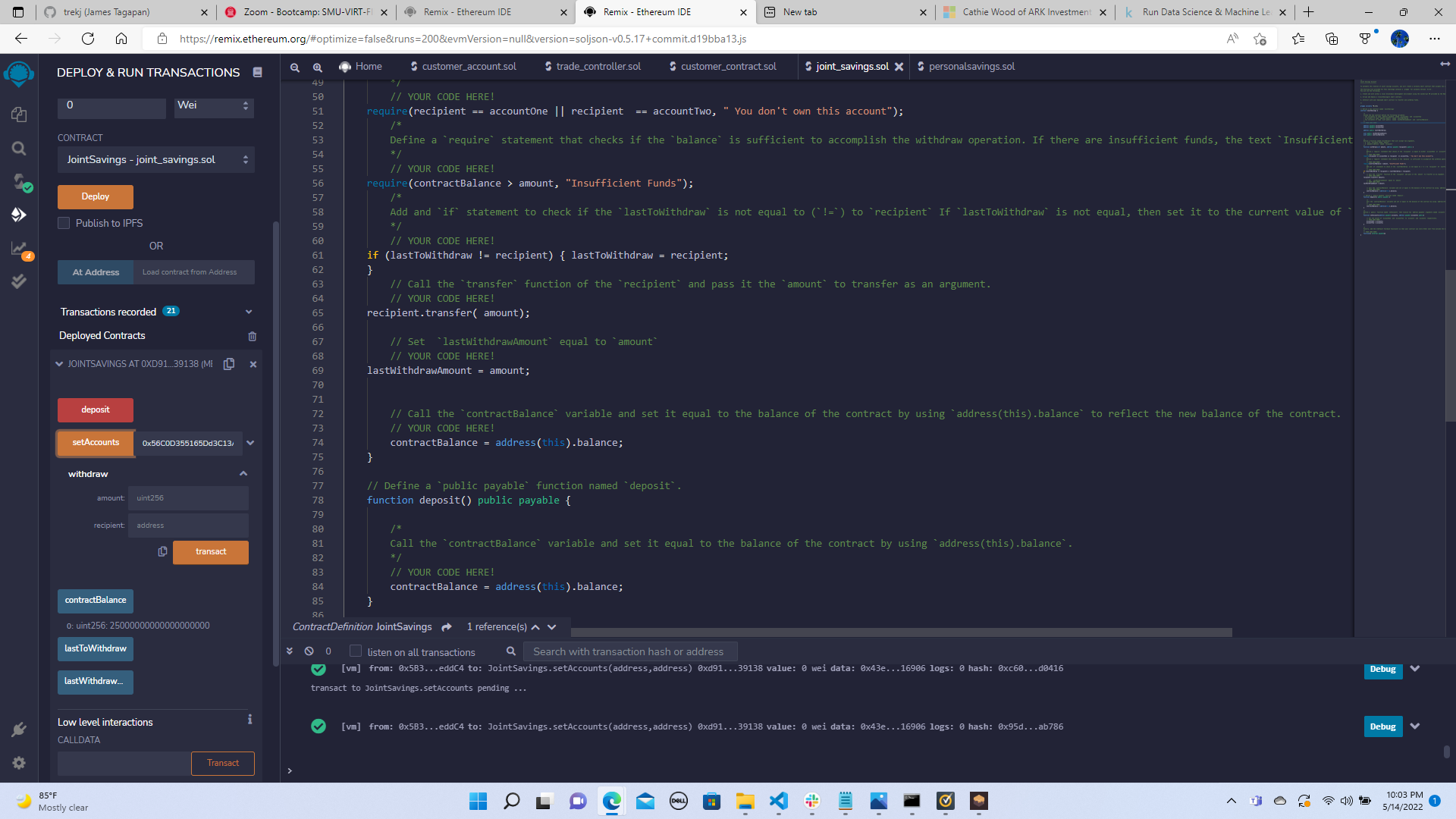 GitHub - trekj/Module_20_Challenge: Solidity
