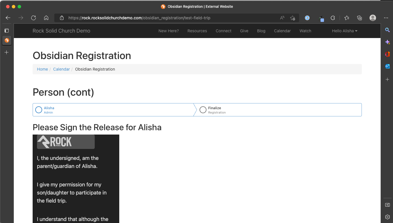 Obsidian Registration Entry Block Displays Narrow Signature Document ...