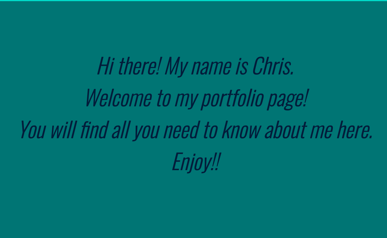 GitHub chrisfraser13/ChrisFrasersPortfolio Chris Fraser's Portfolio