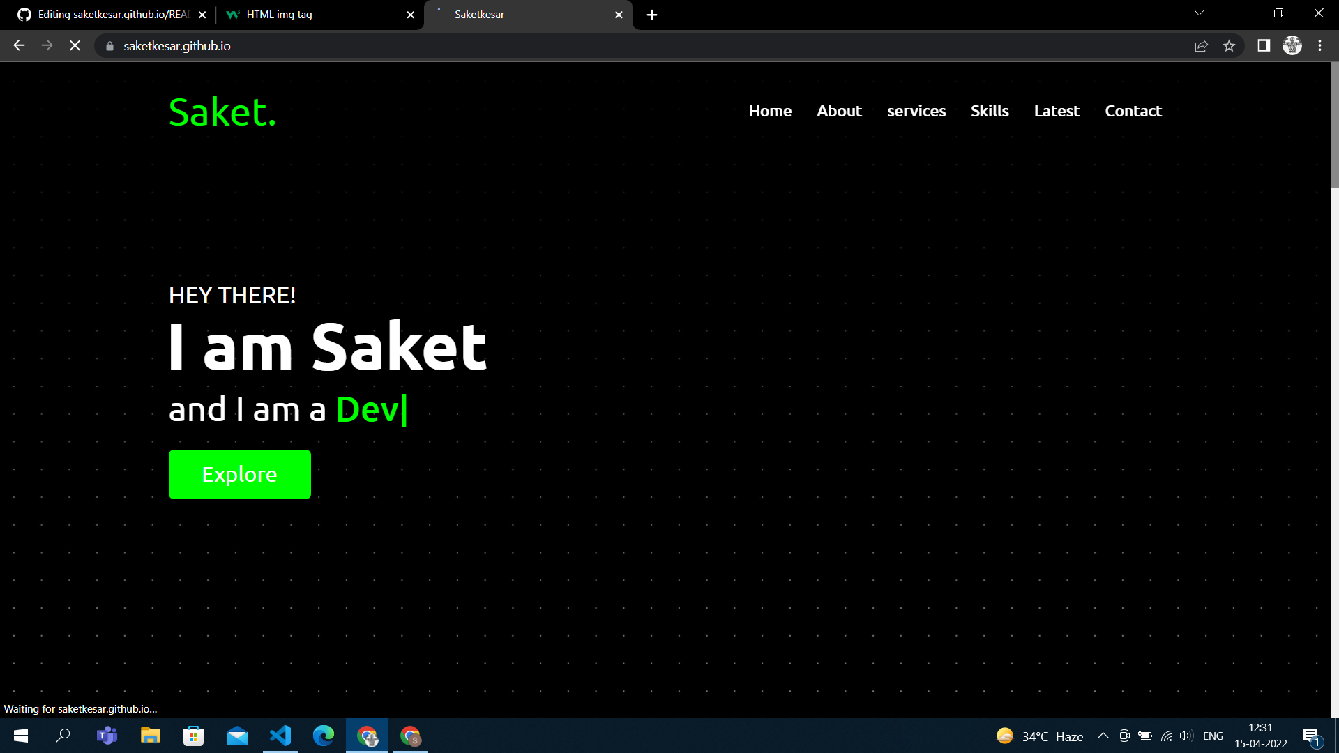 GitHub - Saketkesar/saketkesar.github.io