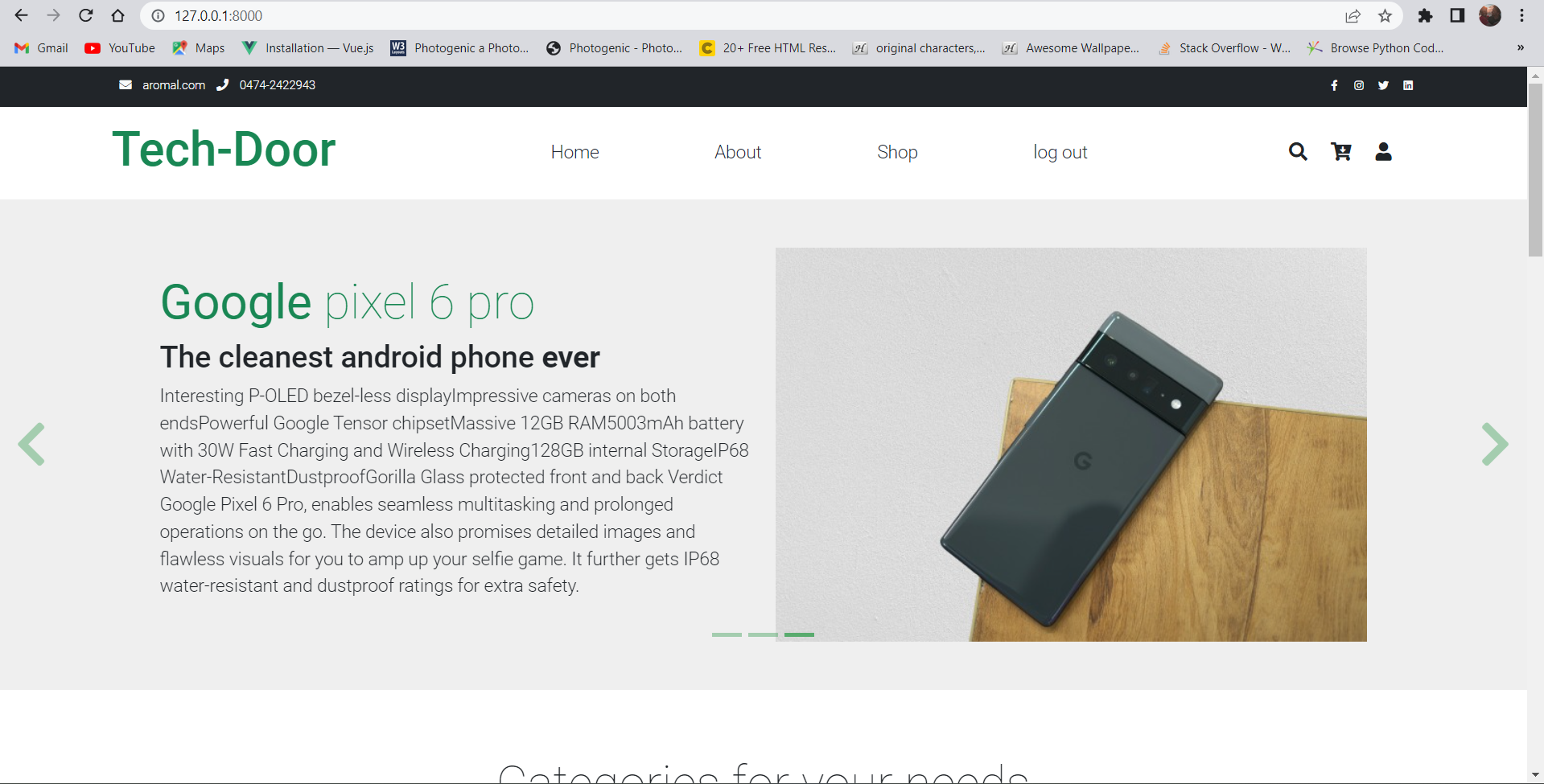 GitHub - aromals-github/ecommerce: Django Ecommerce website . Small ...