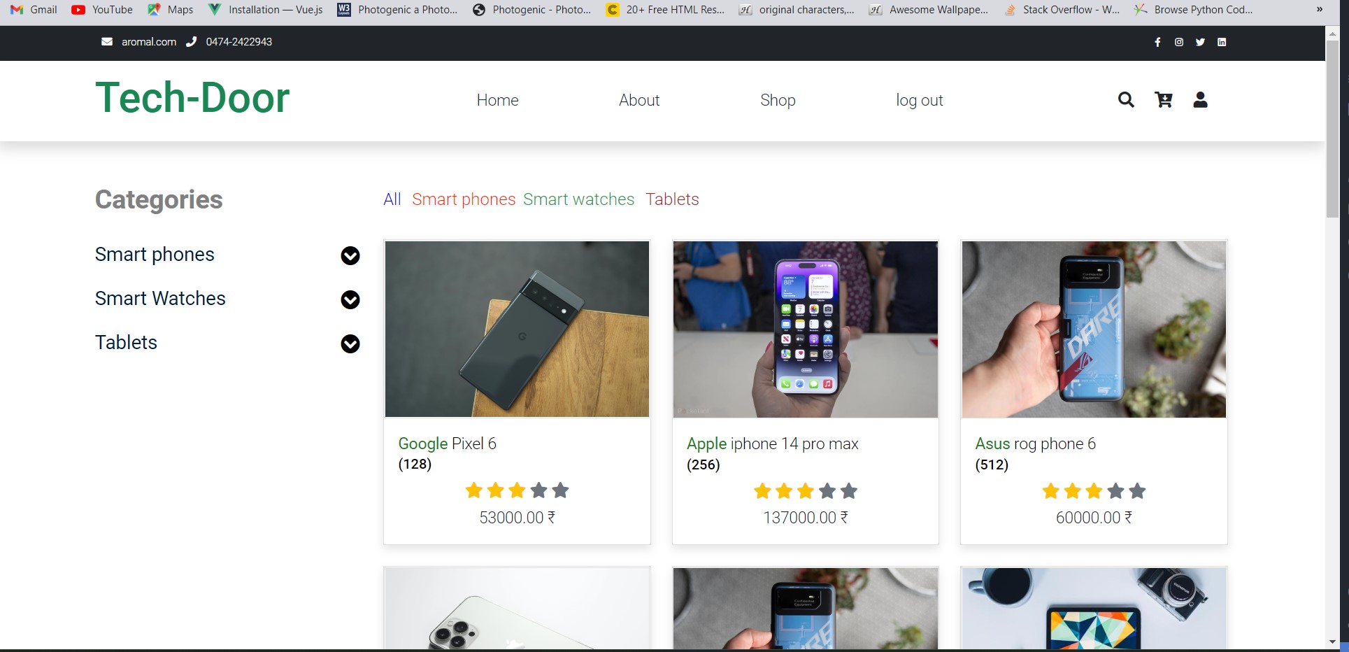 GitHub - aromals-github/ecommerce: Django Ecommerce website . Small ...