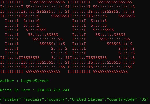 GitHub - TotalingDoor/ISIS: Command line tool to get info of any ip ...