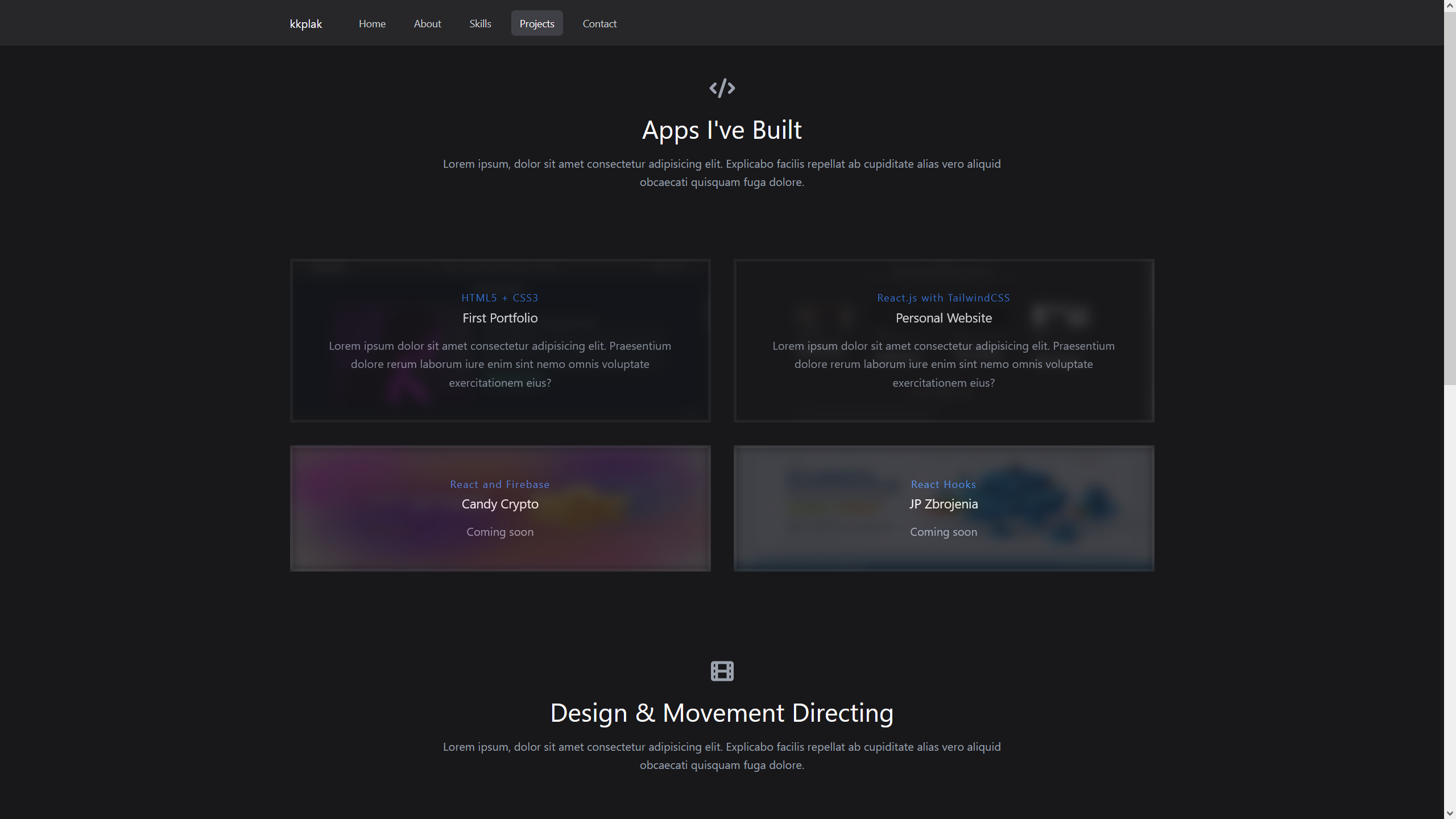 GitHub - kkplak/kk-app: my personal website built using react.js, email ...