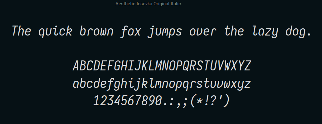 font preview