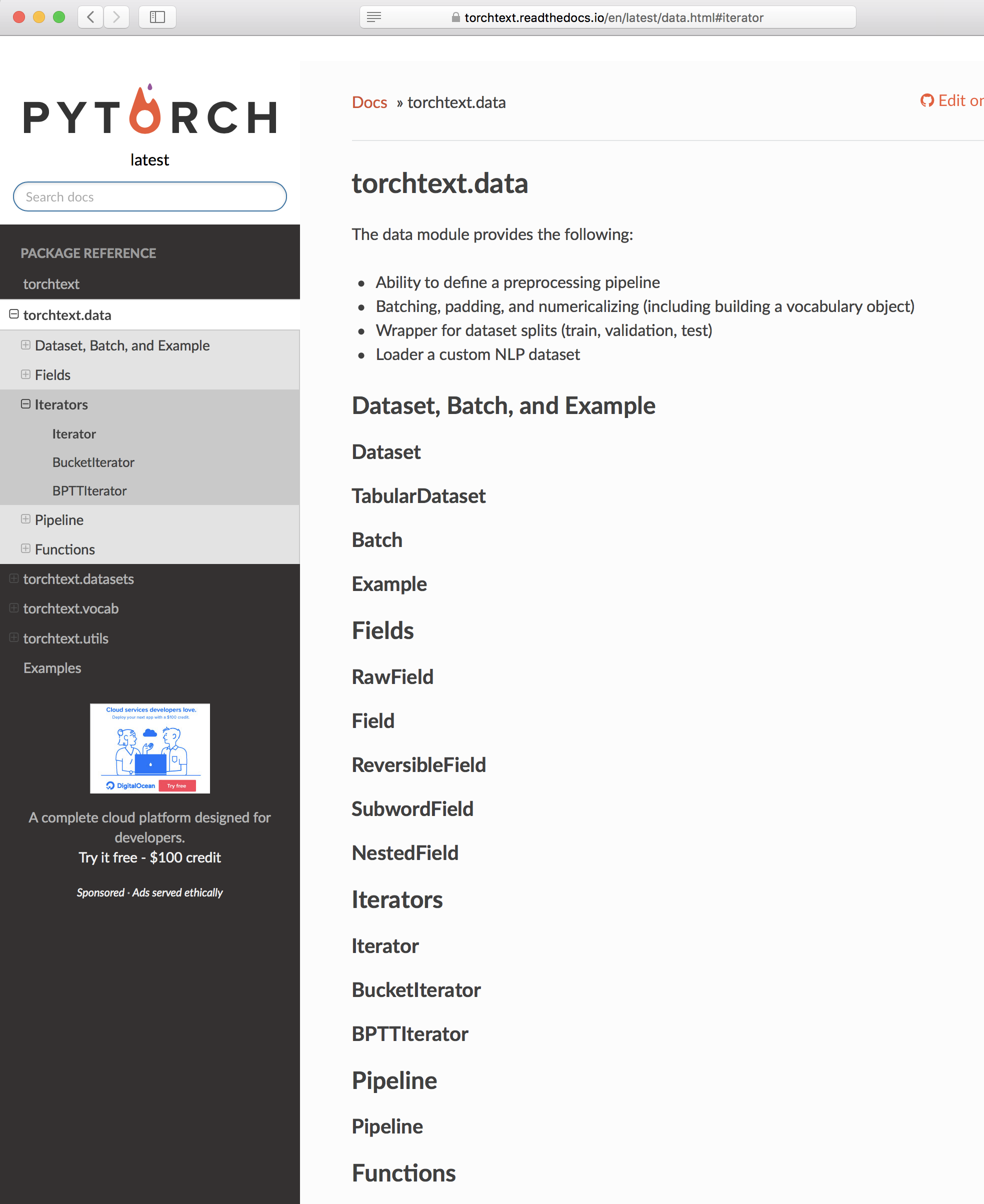 Documentation not rendered · Issue #415 · pytorch/text · GitHub