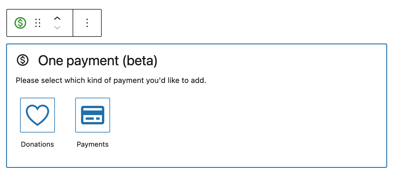 Enhancement Improve visual design of payment block selector · Issue